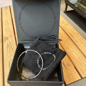 Peter Thomas Roth Textured Sterling Silver Bangle Bracelet